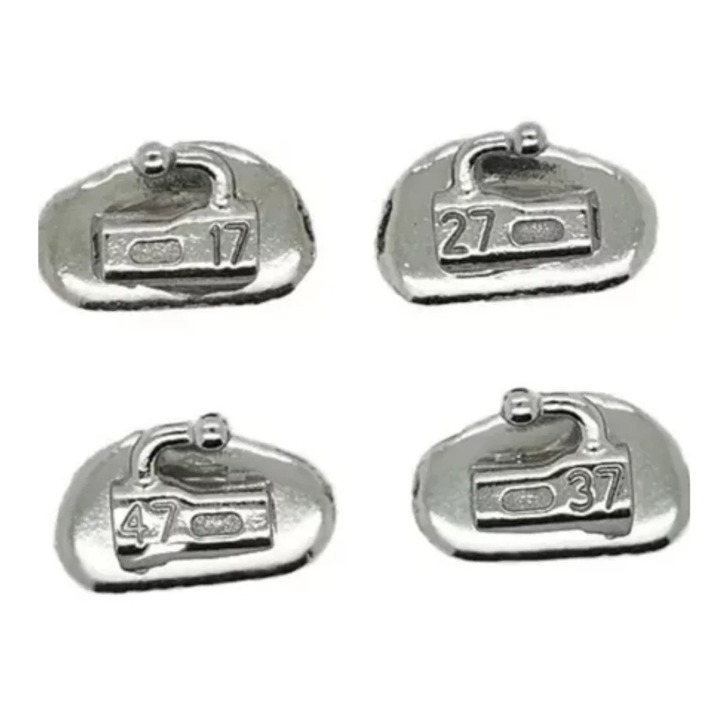 Tubos Segundo Molar Arcada Completa Pack X4