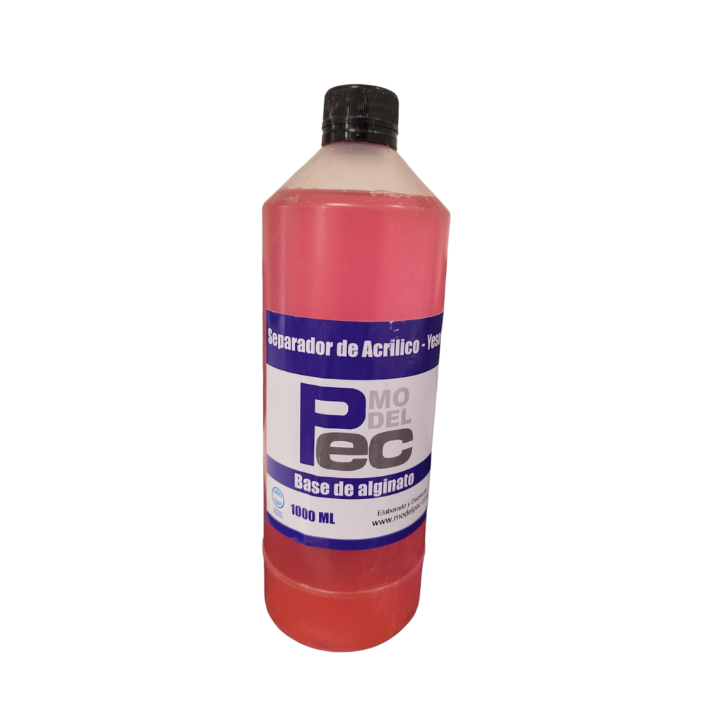 Separador Rosa Dental Para Yeso Y Acrilico X 1 Litro
