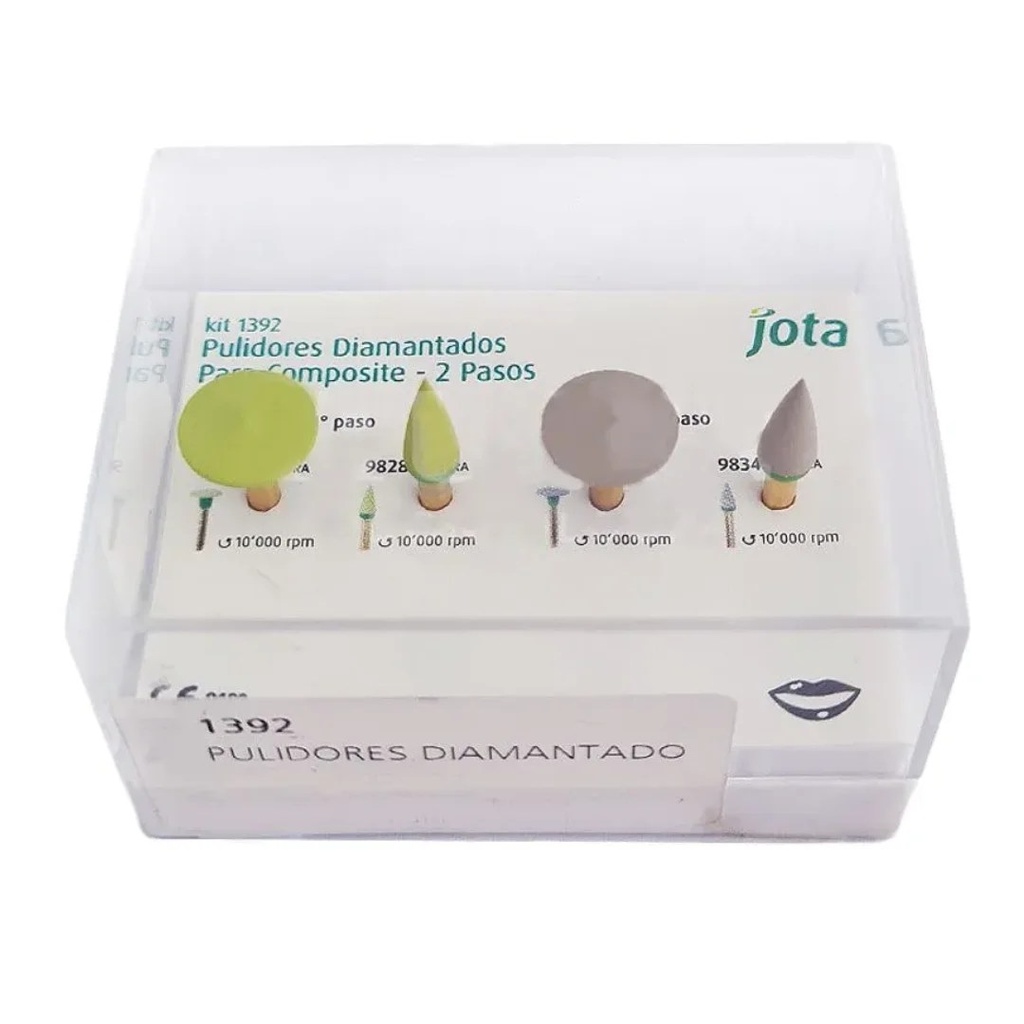 Kit 4 Gomas Diamantadas Pulido Composite 1392 Jota