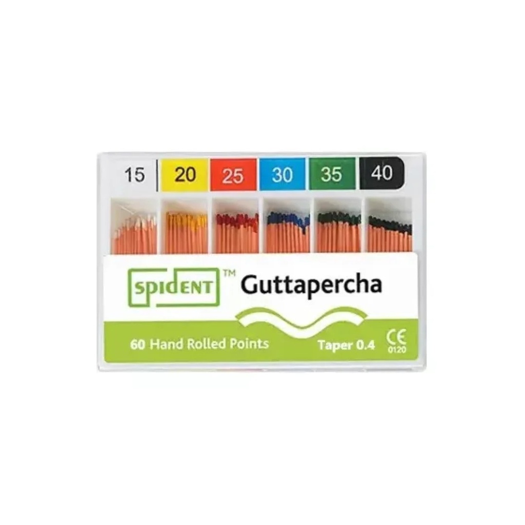 Conos de Guttapercha caja x 120un Spident