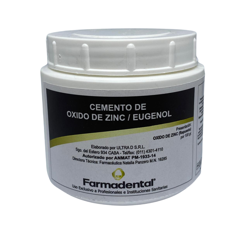 Oxido De Zinc x100gr Farmadental