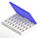 Caja Para Bandas Ortodoncia Universais - Inferior - D/E  - Azul 80.02.022