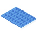 Caja Para Bandas Ortodoncia Universales - Inferior Dreito - Azul 80.01.021
