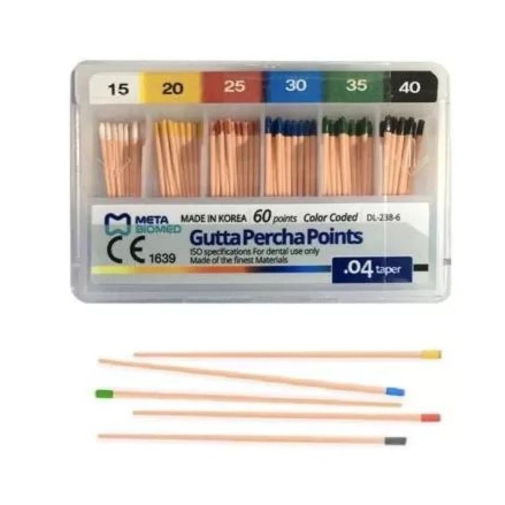 Conos de Gutta con Taper Especial Meta 60 points