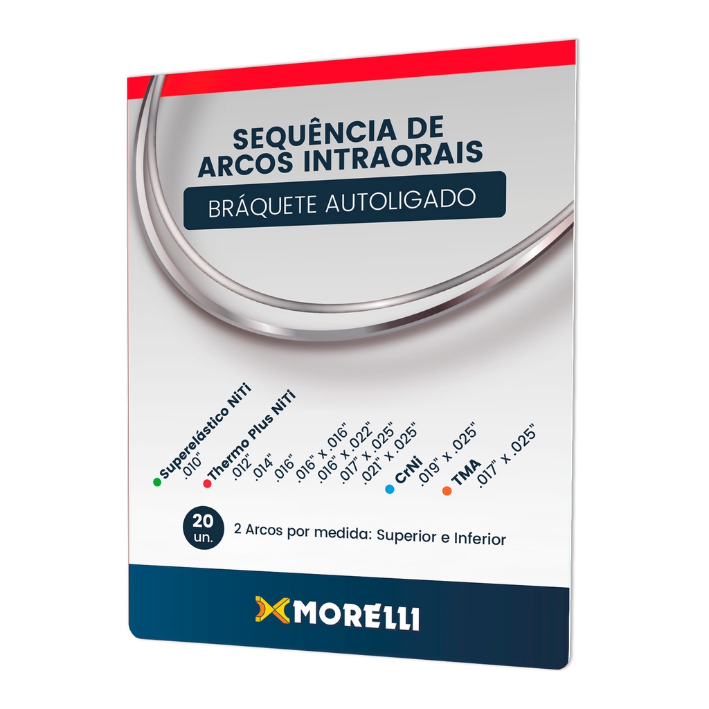 Kit De Arcos Secuencia Bracket Autoligado X 20 Morelli 50.14.901