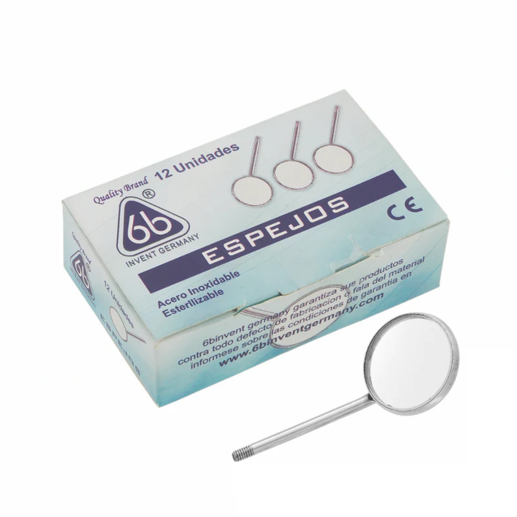 Espejo Dental Odontologia Caja X 12 Unidades 6B