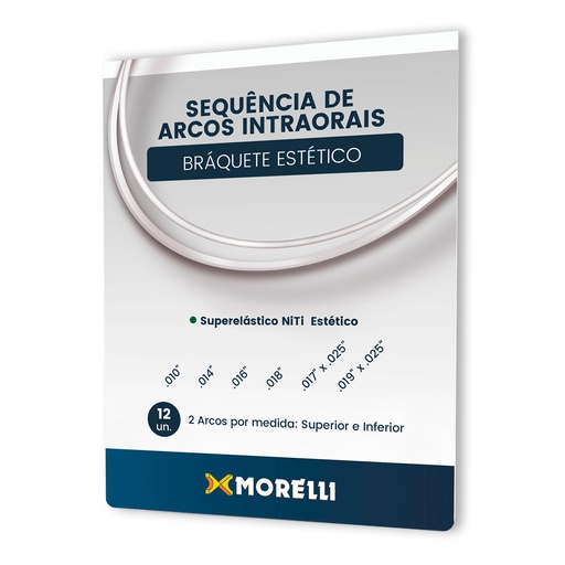 Kit De Arcos Para Brackets Esteticos - 12 Arcos   Morelli 50.14.902